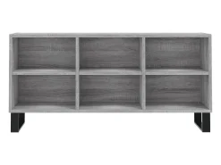 Clearance Helloshop26 Suporte de TV multimídia prateleira de TV aparador de TV sala de jantar sala de estar quarto sonoma 1035 x 30 x 50 cm madeira projetada cinza 02_0028373 Castanho