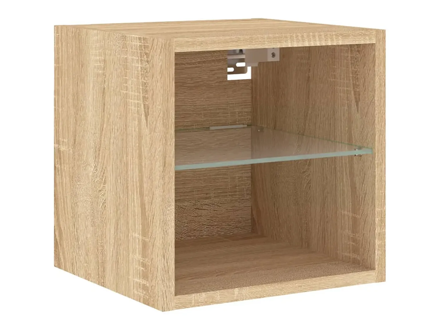 Sale Helloshop26 Suporte de TV multimídia prateleira de TV buffet de TV sala de jantar sala de estar quarto com LED 6 peças carvalho Sonoma madeira projetada marrom 02_0029455 Castanho