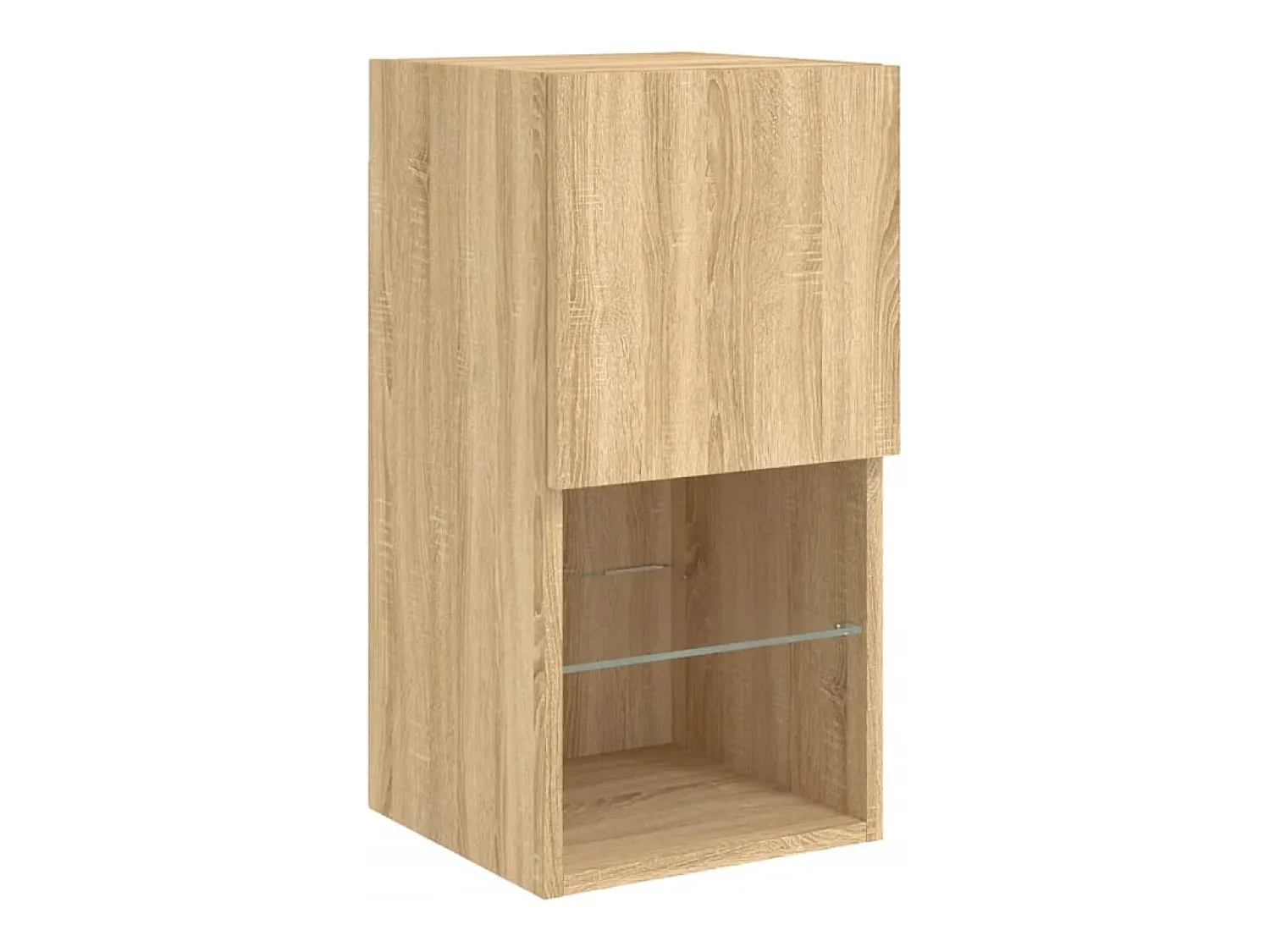Sale Helloshop26 Suporte de TV multimídia prateleira de TV buffet de TV sala de jantar sala de estar quarto com LED 6 peças carvalho Sonoma madeira projetada marrom 02_0029455 Castanho