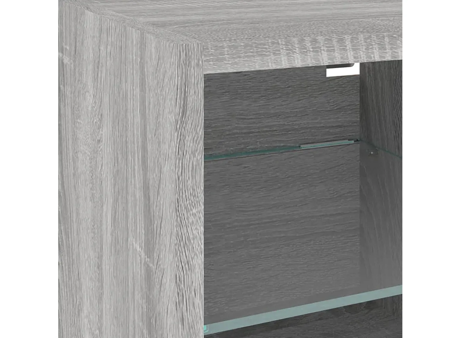 Móvel De Tv*Helloshop26 Suporte de TV multimídia prateleira de TV buffet de TV sala de jantar sala de estar quarto com LED 8 peças Sonoma Engineered Wood cinza 02_0029483 Castanho