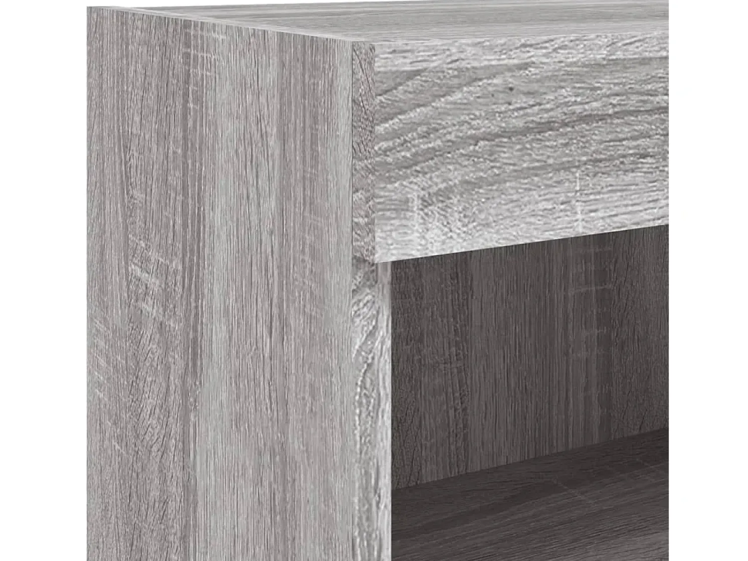 Móvel De Tv*Helloshop26 Suporte de TV multimídia prateleira de TV buffet de TV sala de jantar sala de estar quarto com LED 8 peças Sonoma Engineered Wood cinza 02_0029483 Castanho