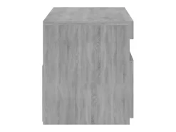 Clearance Helloshop26 Suporte de TV multimídia prateleira de TV aparador armário de TV sala de jantar sala de estar quarto com luzes LED Sonoma 75 x 35 x 40 cm cinza 02_0026828 Cinzento