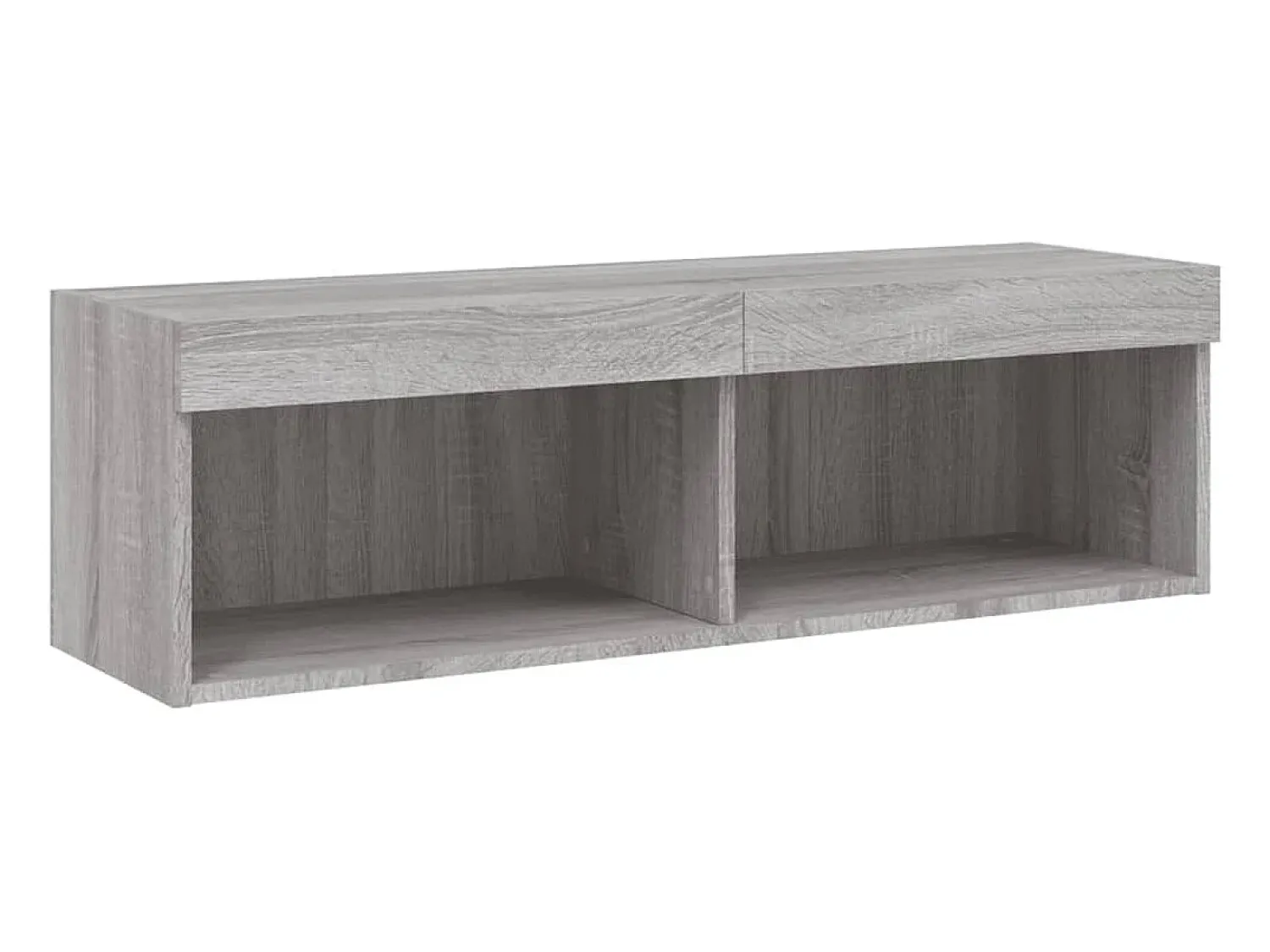 Discount Helloshop26 Suporte de TV multimídia prateleira de TV buffet de TV sala de jantar sala de estar quarto com LED 6 peças Sonoma Engineered Wood cinza 02_0029463 Castanho