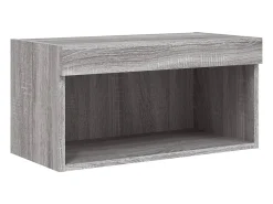 Discount Helloshop26 Suporte de TV multimídia prateleira de TV buffet de TV sala de jantar sala de estar quarto com LED 6 peças Sonoma Engineered Wood cinza 02_0029463 Castanho