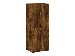 Móvel De Tv|Helloshop26 Suporte de TV multimídia prateleira de TV aparador de TV sala de jantar sala de estar quarto 5 peças carvalho defumado madeira projetada marrom 02_0029287 Castanho