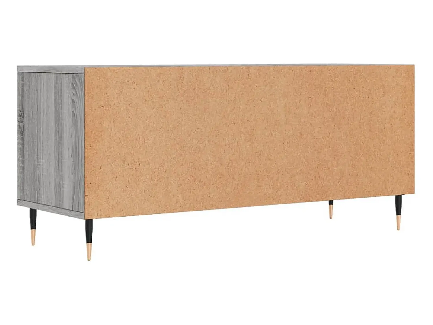 Móvel De Tv|Helloshop26 Suporte de TV multimídia prateleira de TV buffet de TV sala de jantar sala de estar quarto sonoma 100 x 345 x 445 cm madeira projetada cinza 02_0028325 Castanho