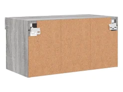Móvel De Tv|Helloshop26 Suporte de TV multimídia prateleira de TV aparador armário de TV sala de jantar sala de estar quarto com luzes LED Sonoma 60 x 30 x 30 cm cinza 02_0026826 Cinzento