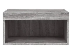 Móvel De Tv|Helloshop26 Suporte de TV multimídia prateleira de TV aparador armário de TV sala de jantar sala de estar quarto com luzes LED Sonoma 60 x 30 x 30 cm cinza 02_0026826 Cinzento