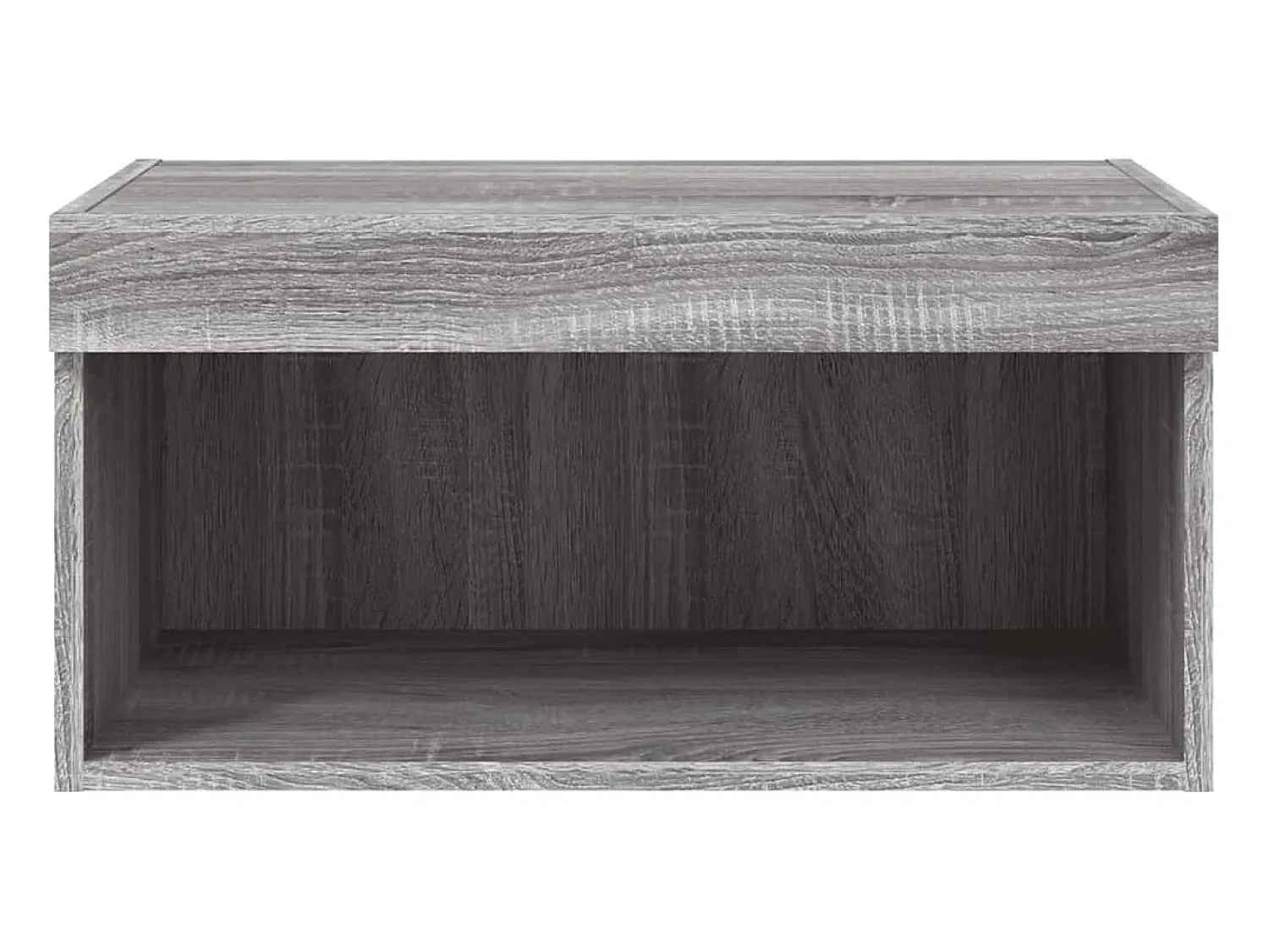 Móvel De Tv|Helloshop26 Suporte de TV multimídia prateleira de TV aparador armário de TV sala de jantar sala de estar quarto com luzes LED Sonoma 60 x 30 x 30 cm cinza 02_0026826 Cinzento