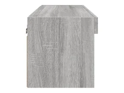 Móvel De Tv|Helloshop26 Suporte de TV multimídia prateleira de TV aparador armário de TV sala de jantar sala de estar quarto com luzes LED Sonoma 60 x 30 x 30 cm cinza 02_0026826 Cinzento
