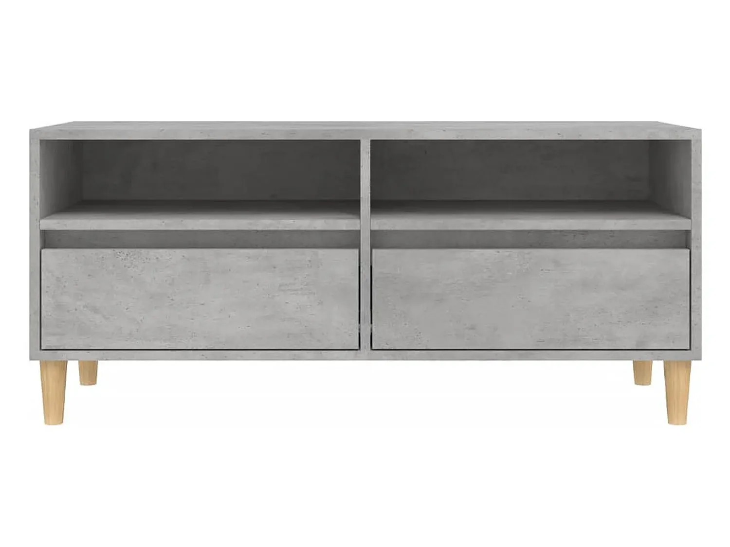 Móvel De Tv|Helloshop26 Suporte de TV multimídia prateleira de TV aparador de TV sala de jantar sala de estar quarto 100 x 345 x 445 cm madeira projetada cinza 02_0025475 Castanho