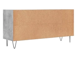 Helloshop26 Suporte de TV multimídia prateleira de TV aparador de TV sala de jantar sala de estar quarto 1035 x 30 x 50 cm madeira projetada cinza 02_0025642 Castanho