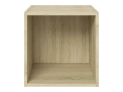 Helloshop26 Suporte de TV multimídia prateleira de TV aparador de TV sala de jantar sala de estar quarto carvalho Sonoma 37 x 35 x 37 cm madeira de engenharia marrom 02_0027525^ Móvel De Tv