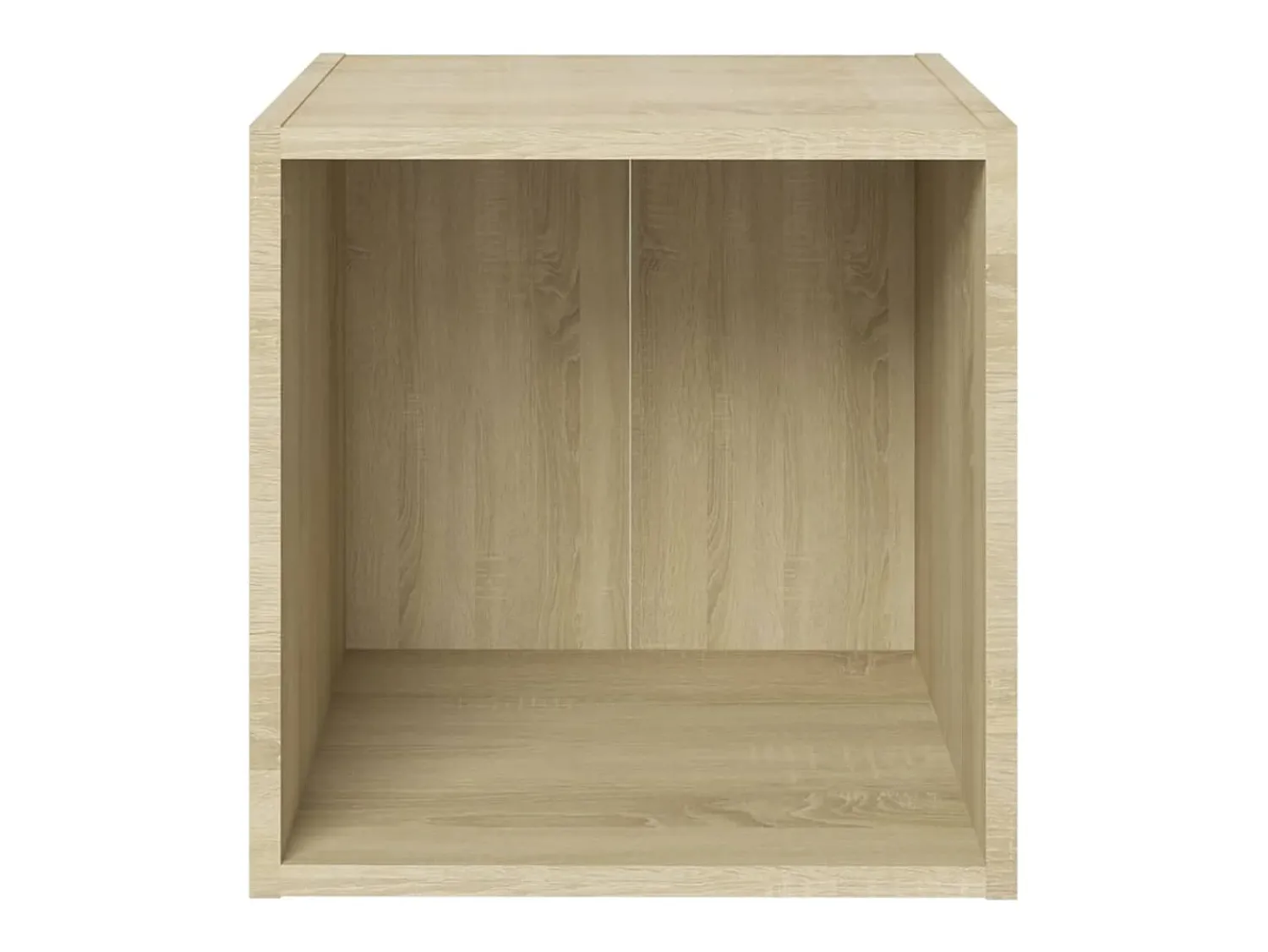 Helloshop26 Suporte de TV multimídia prateleira de TV aparador de TV sala de jantar sala de estar quarto carvalho Sonoma 37 x 35 x 37 cm madeira de engenharia marrom 02_0027525^ Móvel De Tv