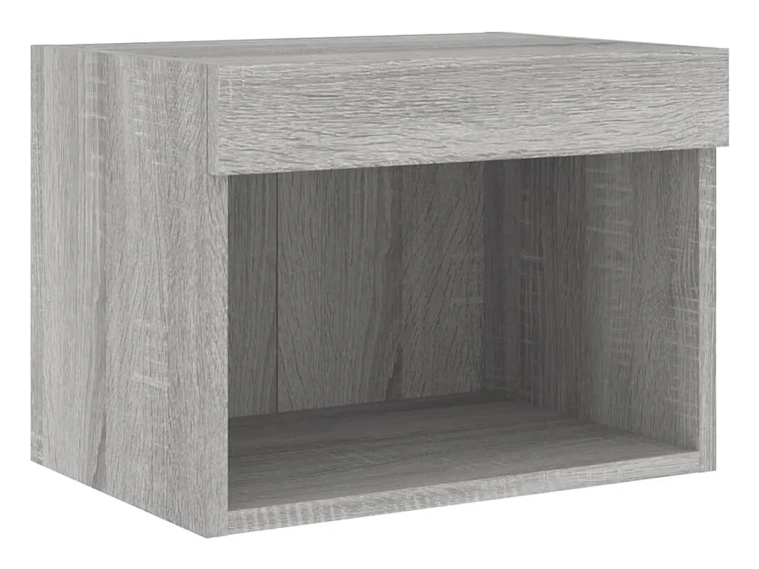Móvel De Tv*Helloshop26 Suporte de TV multimídia prateleira de TV buffet de TV sala de jantar sala de estar quarto com LED 8 peças Sonoma Engineered Wood cinza 02_0029484 Castanho