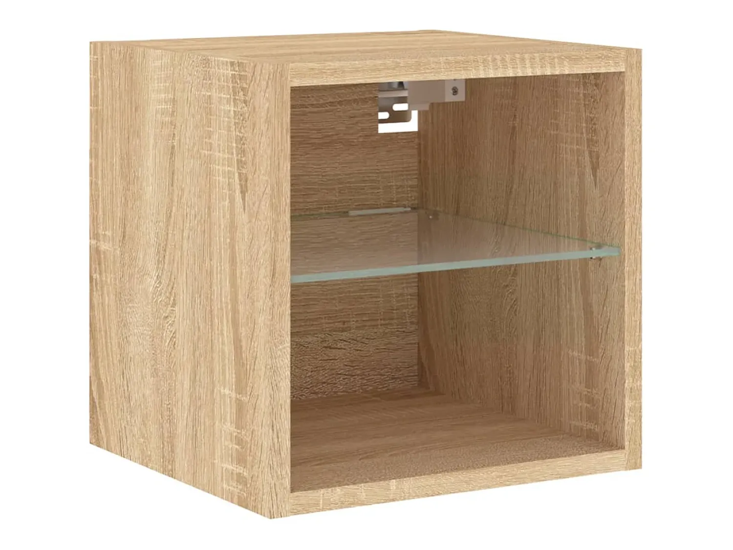 Helloshop26 Suporte de TV multimídia prateleira de TV buffet de TV sala de jantar sala de estar quarto com LED 8 peças carvalho Sonoma madeira projetada marrom 02_0029481^ Móvel De Tv
