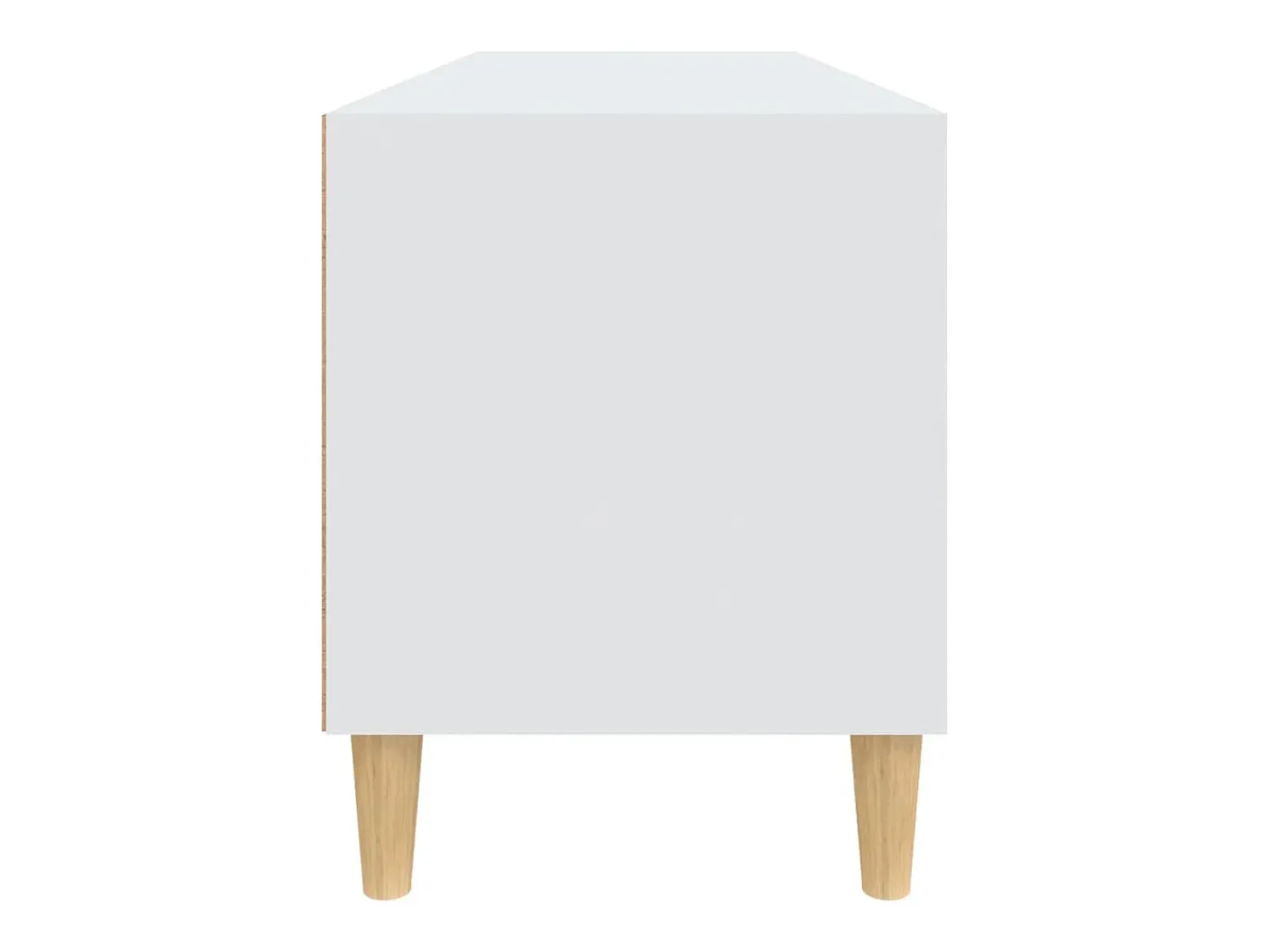 Outlet Helloshop26 Suporte de TV multimídia prateleira de TV aparador de TV sala de jantar sala de estar quarto 100 x 345 x 445 cm madeira de engenharia branca 02_0025469 Branco