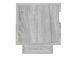 Móvel De Tv|Helloshop26 Suporte de TV multimídia prateleira de TV aparador armário de TV sala de jantar sala de estar quarto com luzes LED Sonoma 80 x 35 x 40 cm cinza 02_0026830 Cinzento