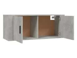 Móvel De Tv*Helloshop26 Suporte de TV multimídia prateleira de TV aparador de TV montado na parede adequado para sala de jantar sala de estar quarto 100 x 34,5 x 40 cm cinza 02_0027741 Cinzento