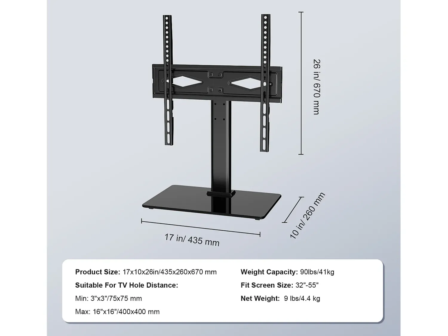 Suporte de TV SucceBuy 81-140cm Giratório com Altura Ajustável, Suporte de TV Universal, Oferecendo uma Experiência de Visualização Confortável^ Móvel De Tv