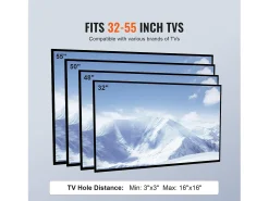 Suporte de TV SucceBuy 81-140cm Giratório com Altura Ajustável, Suporte de TV Universal, Oferecendo uma Experiência de Visualização Confortável^ Móvel De Tv