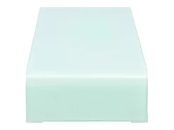 Móvel De Tv|Helloshop26 Suporte de TV/aparador/monitor prático e com design exclusivo para TVs de vidro branco de 80 cm (2502231) Transparente