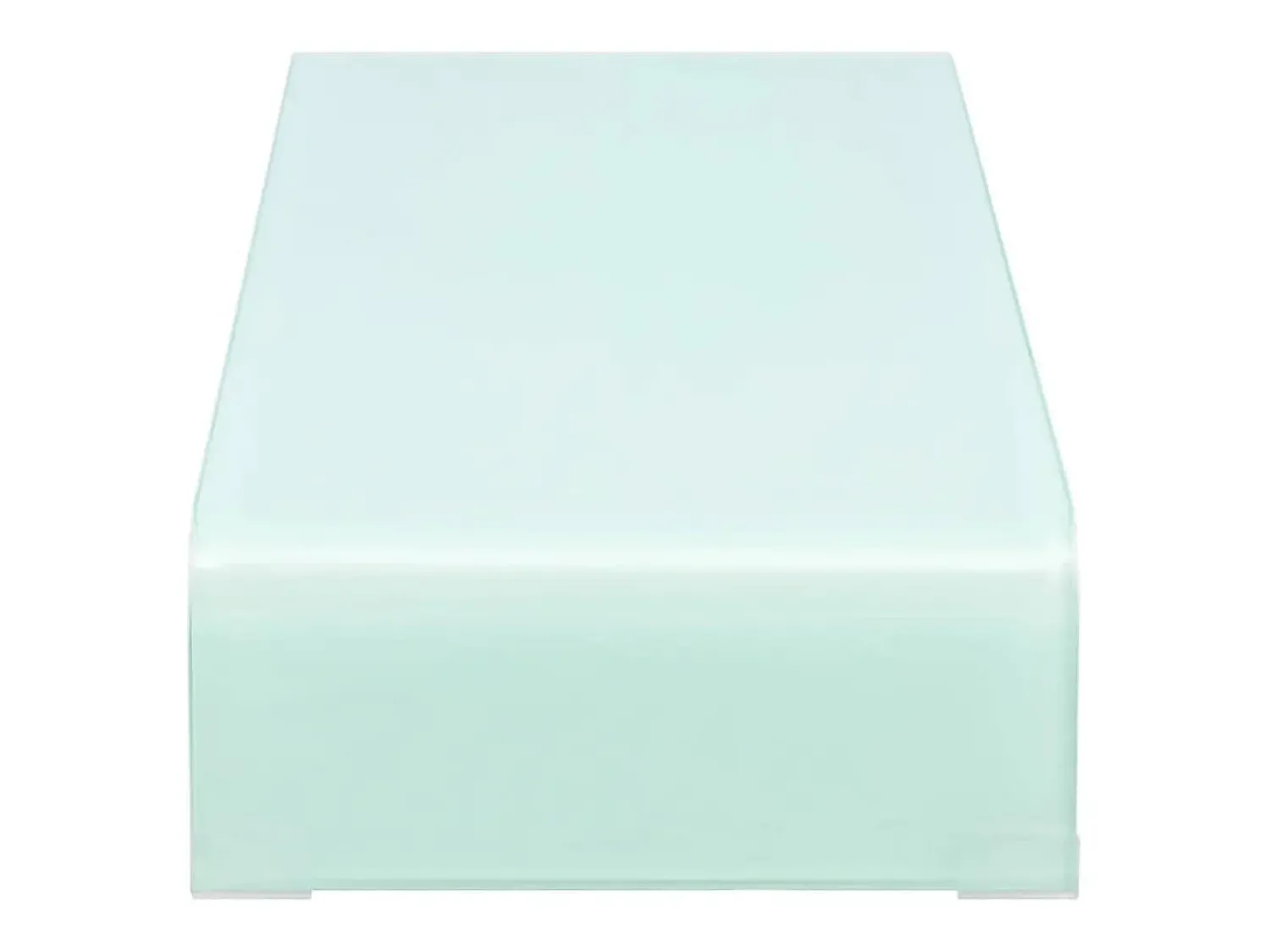 Móvel De Tv|Helloshop26 Suporte de TV/aparador/monitor prático e com design exclusivo para TVs de vidro branco de 80 cm (2502231) Transparente