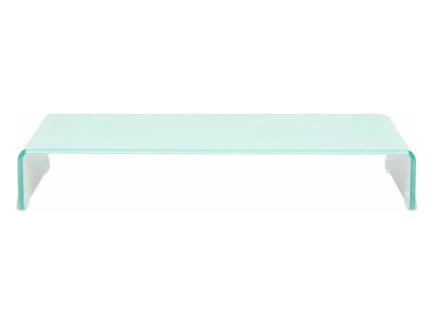 Móvel De Tv|Helloshop26 Suporte de TV/aparador/monitor prático e com design exclusivo para TVs de vidro branco de 80 cm (2502231) Transparente