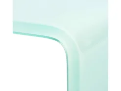 Móvel De Tv|Helloshop26 Suporte de TV/aparador/monitor prático e com design exclusivo para TVs de vidro branco de 80 cm (2502231) Transparente