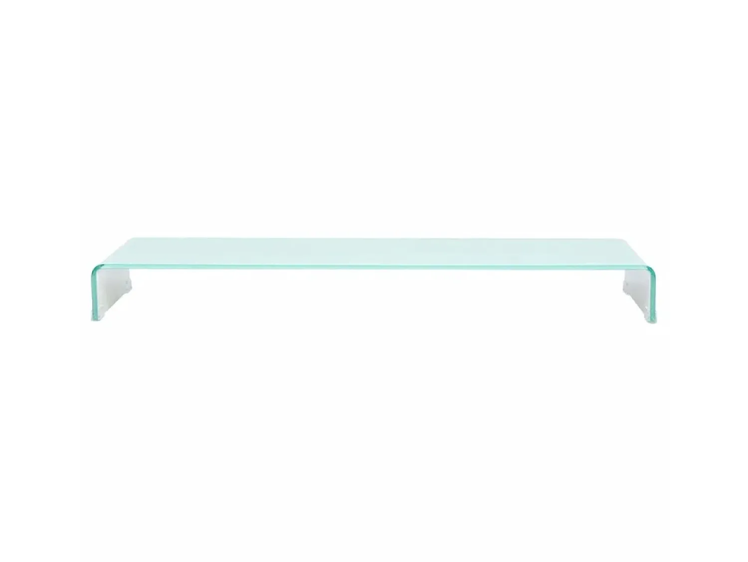 Móvel De Tv|Helloshop26 Suporte de TV/aparador/monitor de design prático para TV de vidro branco de 120 cm 2502225 Transparente