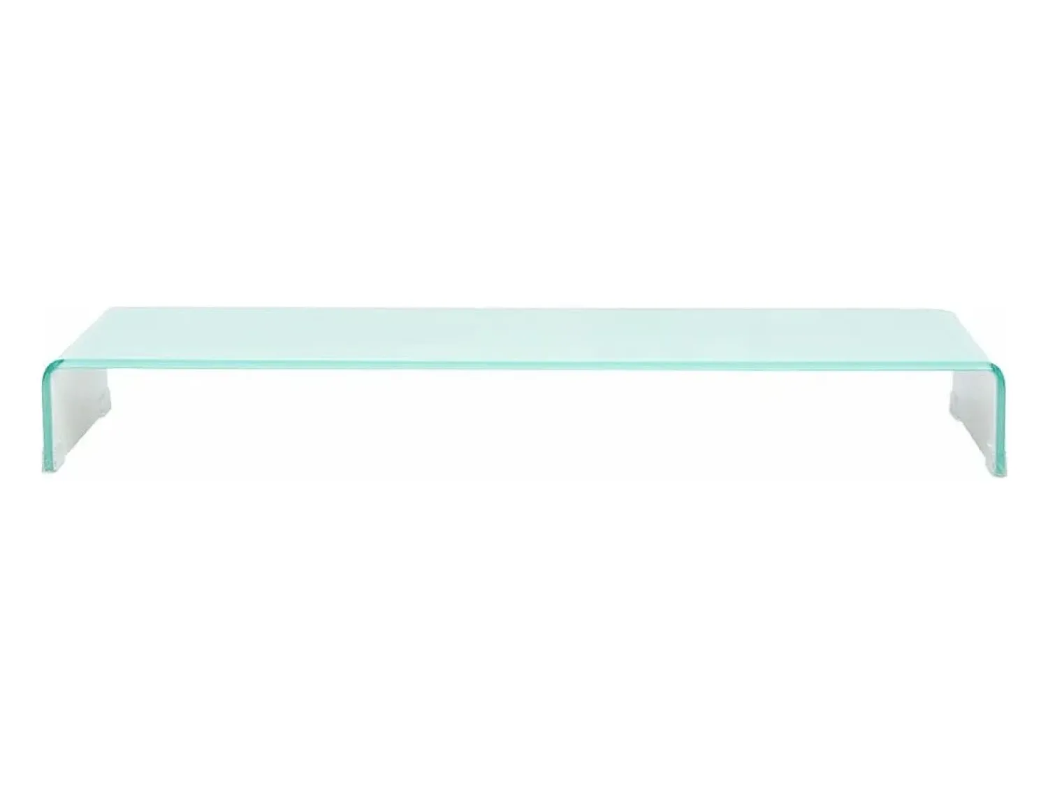 Helloshop26 Suporte de TV/aparador/monitor de design prático para TV de vidro branco de 100 cm 2502222^ Móvel De Tv