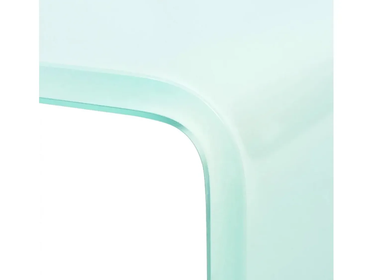 Móvel De Tv*Mobikasa Suporte de TV/aparador/montagem para monitor de design prático para TV de vidro branco de 40 cm 2502227 Transparente