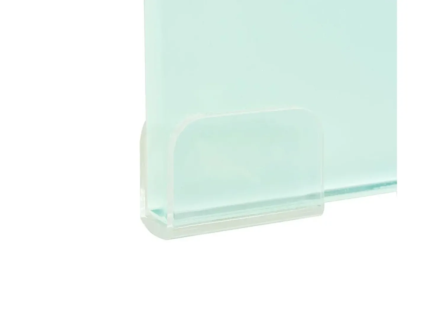 Móvel De Tv*Mobikasa Suporte de TV/aparador/montagem para monitor de design prático para TV de vidro branco de 40 cm 2502227 Transparente