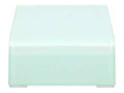 Móvel De Tv*Mobikasa Suporte de TV/aparador/montagem para monitor de design prático para TV de vidro branco de 40 cm 2502227 Transparente