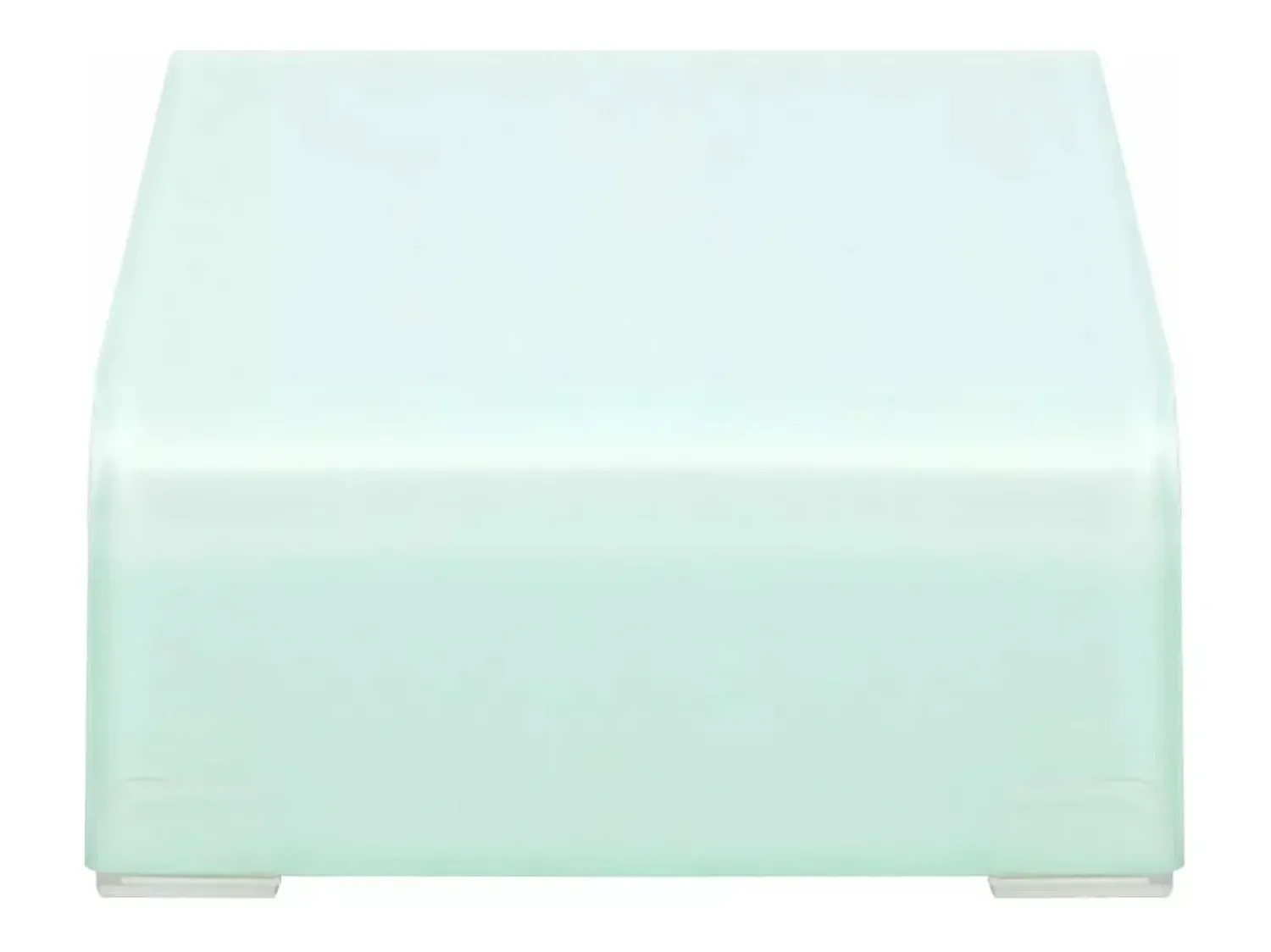 Móvel De Tv*Mobikasa Suporte de TV/aparador/montagem para monitor de design prático para TV de vidro branco de 40 cm 2502227 Transparente