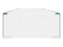 Móvel De Tv| Suporte de TV/monitores em vidro 90x30x13 cm PT255757 Transparente