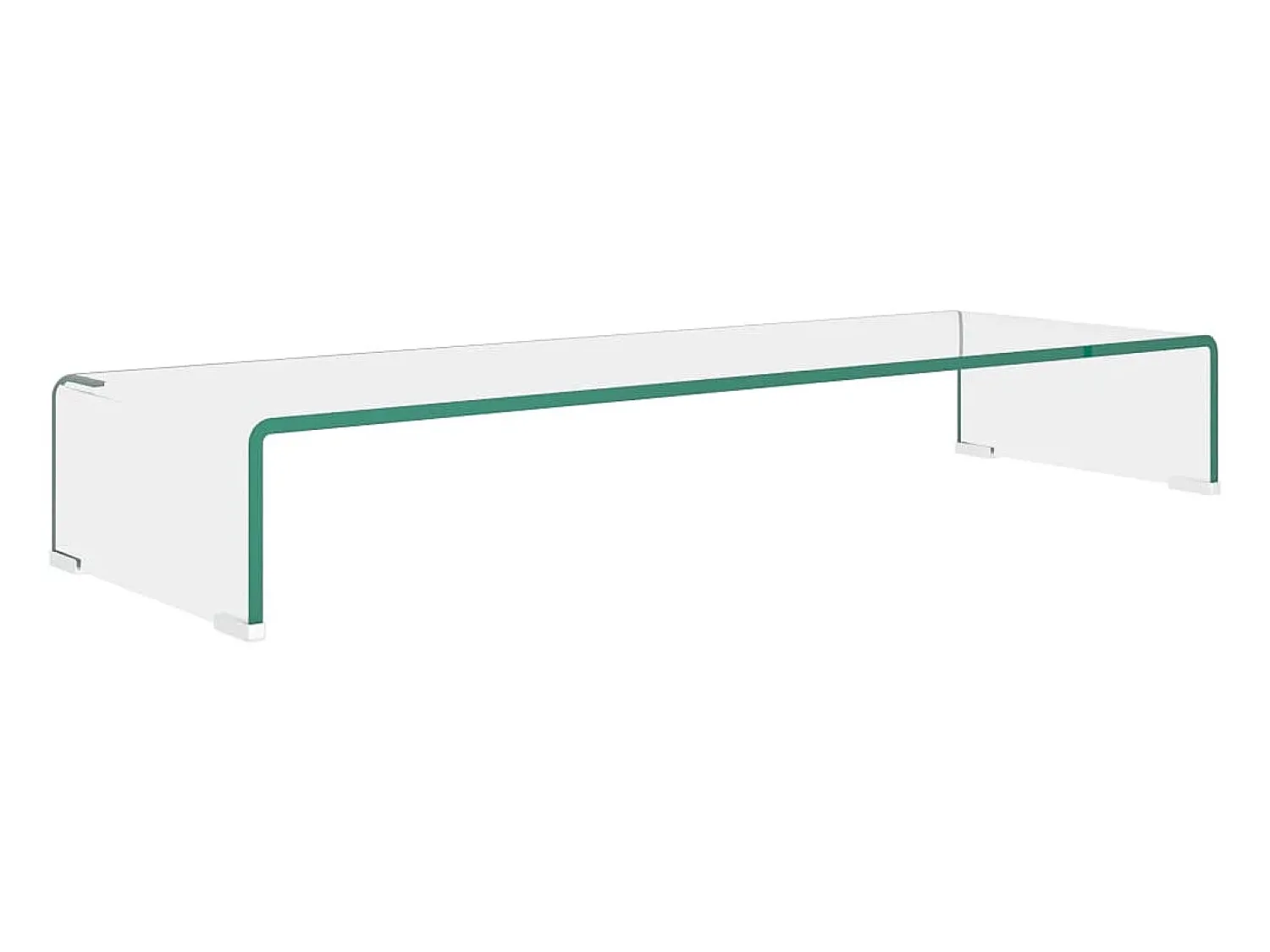Móvel De Tv| Suporte de TV/monitores em vidro 90x30x13 cm PT255757 Transparente