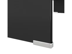 Móvel De Tv| Suporte de TV/monitores em vidro 80x30x13 cm PT671686 Preto