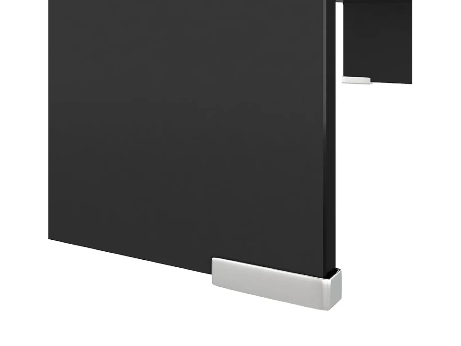 Móvel De Tv| Suporte de TV/monitores em vidro 80x30x13 cm PT671686 Preto