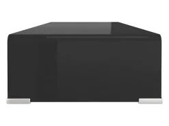 Móvel De Tv| Suporte de TV/monitores em vidro 80x30x13 cm PT671686 Preto