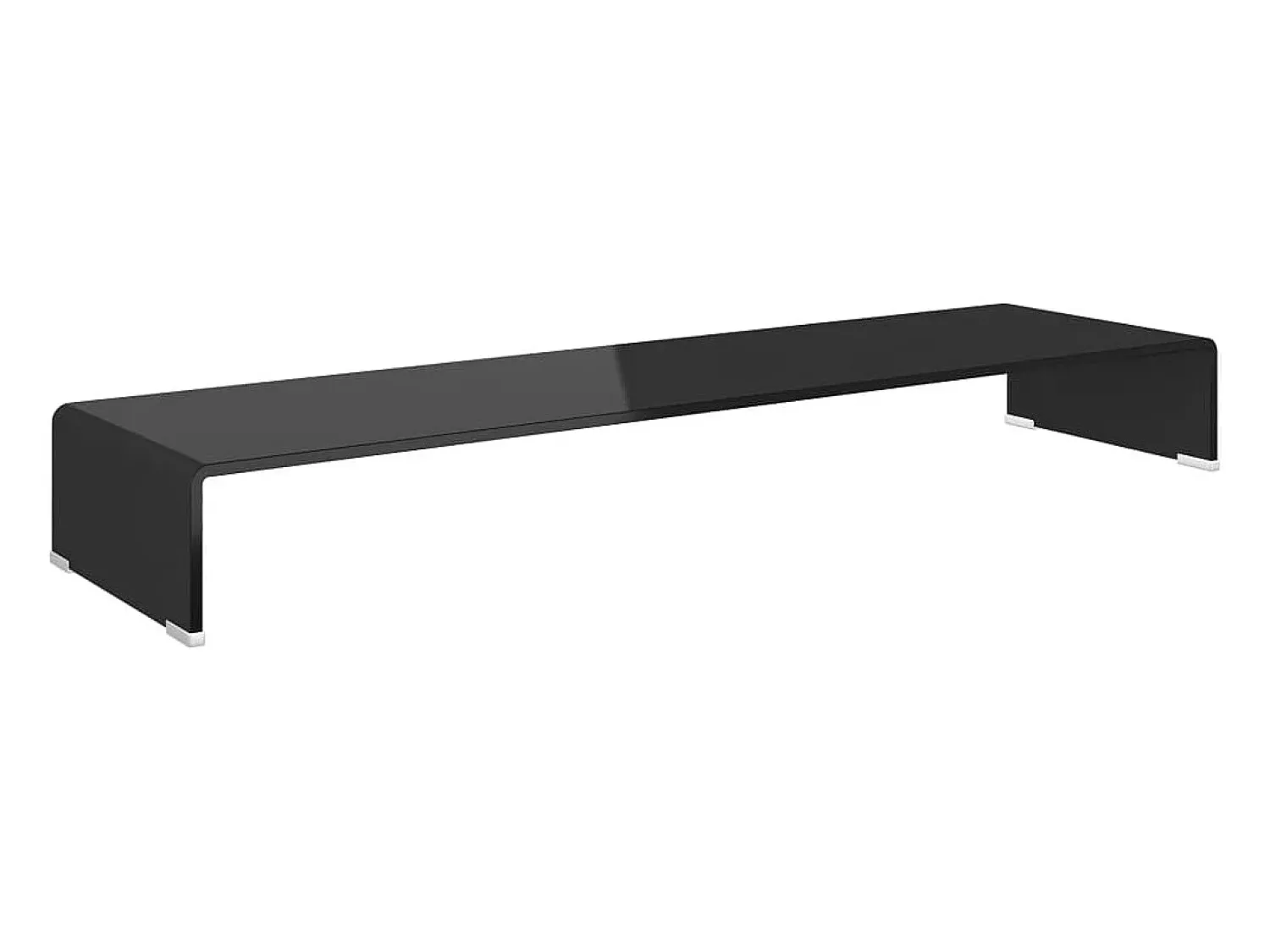 Móvel De Tv| Suporte de TV/monitores em vidro 110x30x13 cm PT752354 Preto