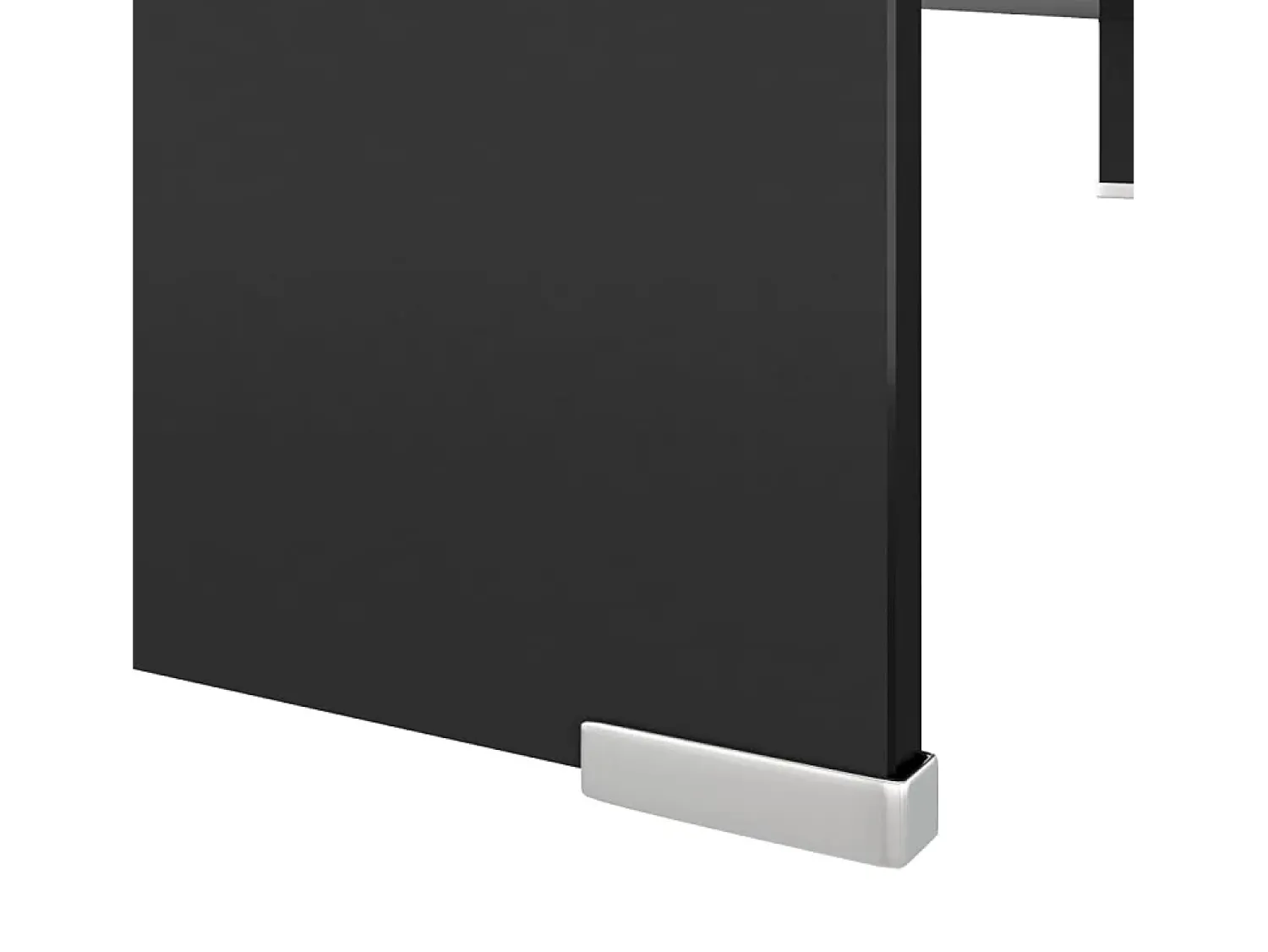 Móvel De Tv| Suporte de TV/monitores em vidro 110x30x13 cm PT752354 Preto