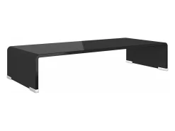 New Suporte de TV/monitores em vidro 60x25x11 cm PT773720 Preto