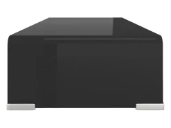 New Suporte de TV/monitores em vidro 60x25x11 cm PT773720 Preto