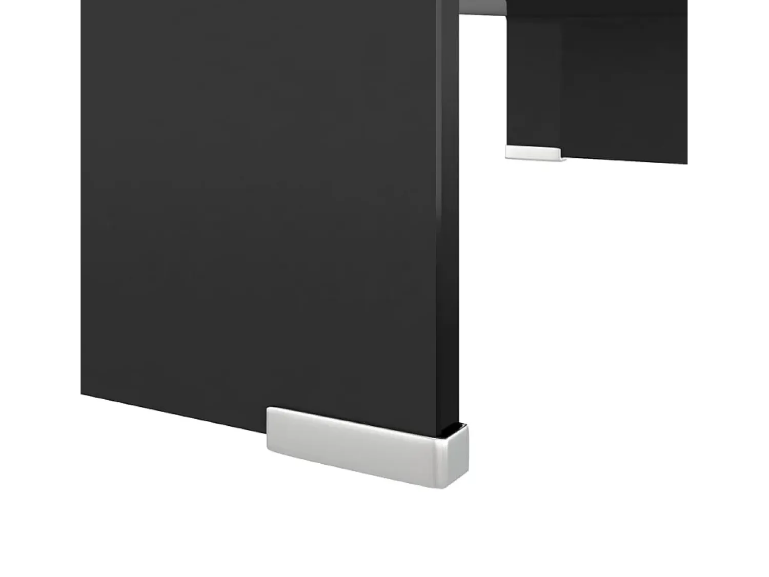 New Suporte de TV/monitores em vidro 60x25x11 cm PT773720 Preto