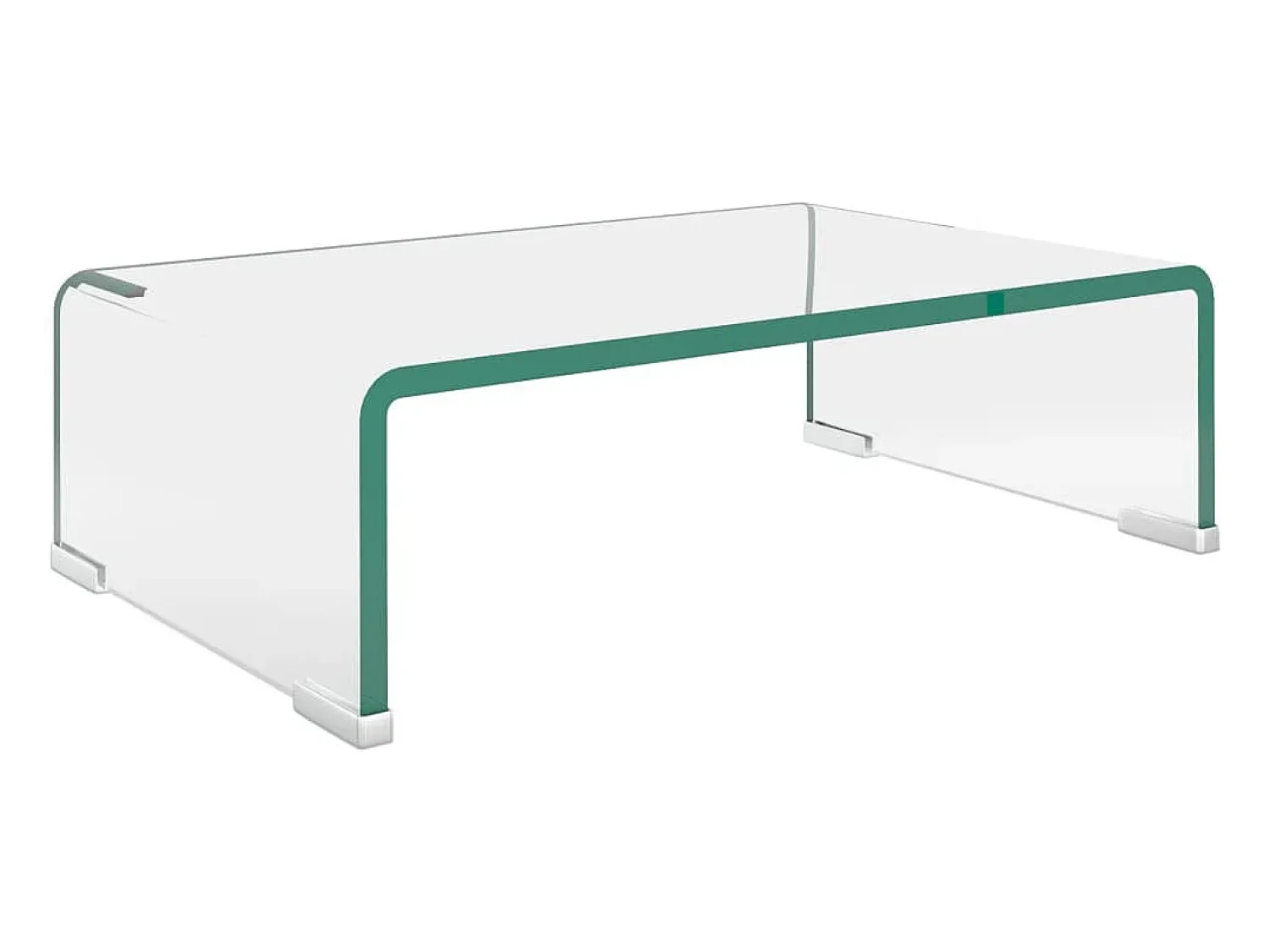Best Suporte de TV/monitores em vidro 40x25x11 cm PT538859 Transparente