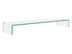 Móvel De Tv| Suporte de TV/monitores em vidro 110x30x13 cm PT232461 Transparente