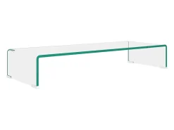 Suporte de TV/monitores em vidro 80x30x13 cm PT536744^ Móvel De Tv