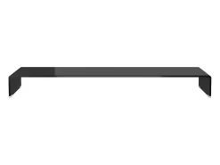 Móvel De Tv* Suporte de TV/monitores em vidro 120x30x13 cm PT970942 Preto