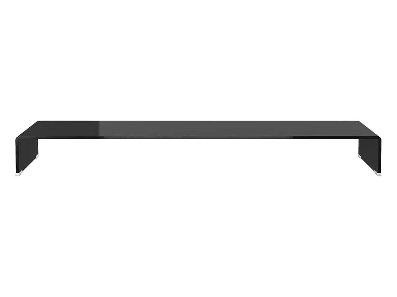 Móvel De Tv* Suporte de TV/monitores em vidro 120x30x13 cm PT970942 Preto
